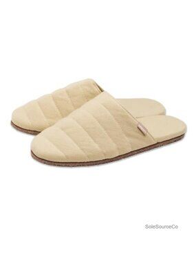 Quilted Indoor/Outdoor Slippers with Natural Rubber Sole